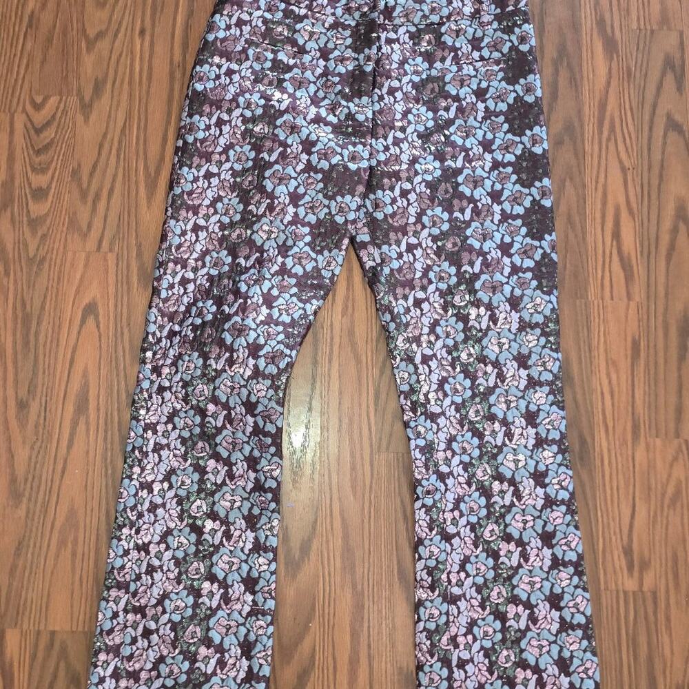 House Of Holland Flower Trouser Shiney Flowers Size 4